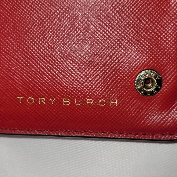 Tory Burch Red Snap Zipper Wallet - Picture 6 of 8